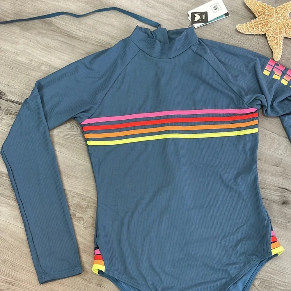 ☀️RIP CURL☀️ WAVE SHAPERS STR LS SURF SUIT ONE PIECE - Picture 14 of 15